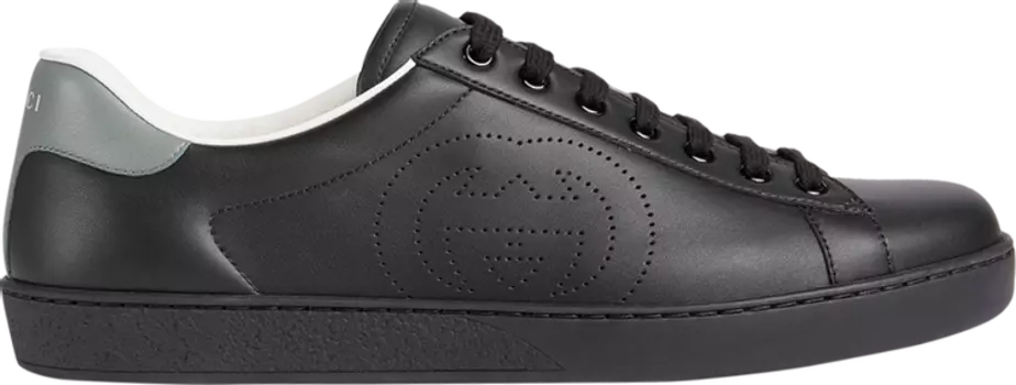 Кроссовки Gucci Ace Black GG, черный