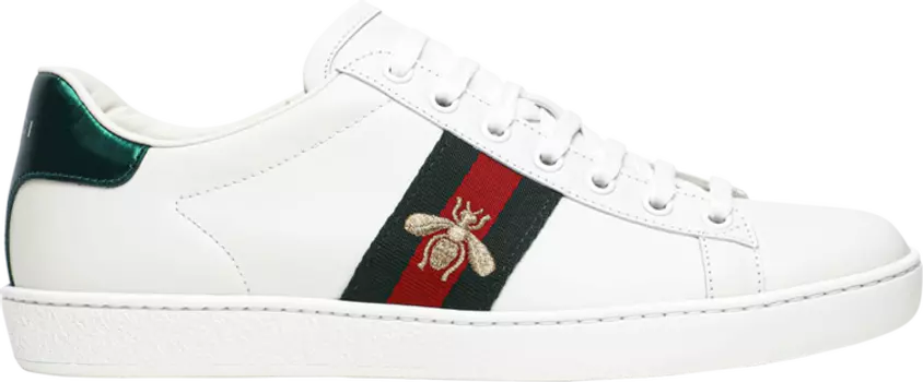 Кроссовки Gucci Ace Embroidered Bee, белый