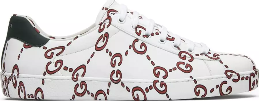 Кроссовки Gucci Ace GG Print, белый