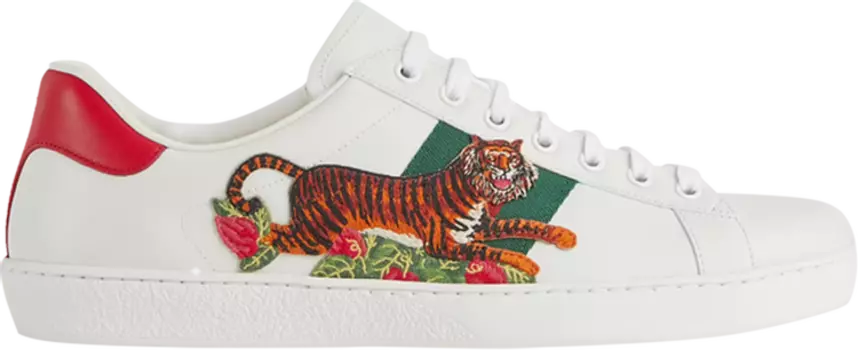 Кроссовки Gucci Ace Tiger Patch, белый