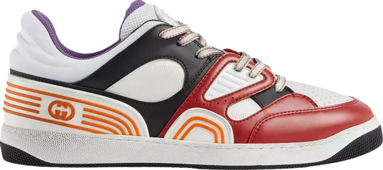 Кроссовки Gucci Basket Red Black Demetra, красный