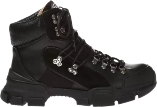 Кроссовки Gucci Flashtrek High Black, черный