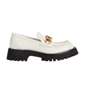 Кроссовки Gucci Gucci Wmns Lug Sole Loafer 'Mystic White', белый