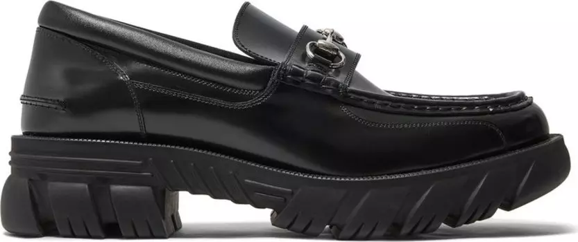 Кроссовки Gucci Horsebit Loafer Black, черный