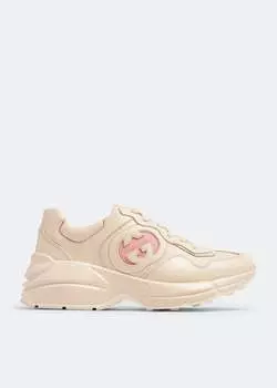 Кроссовки Gucci Rhyton, бежевый