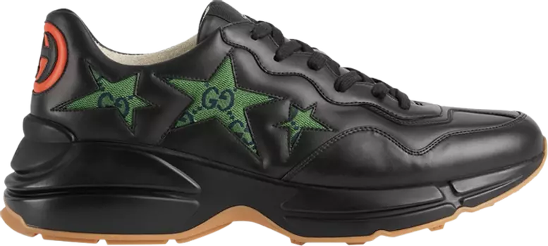 Кроссовки Gucci Rhyton GG Stars - Black, черный