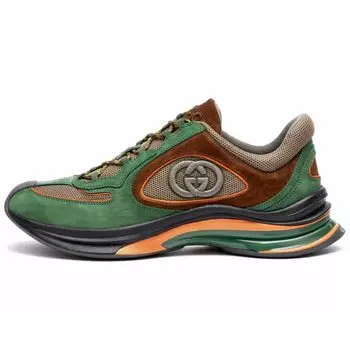 Кроссовки Gucci Run Premium, зеленый