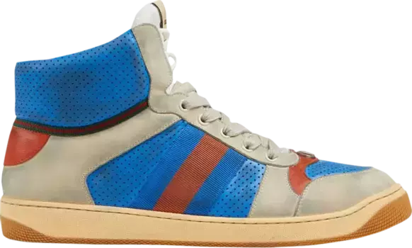 Кроссовки Gucci Screener High Blue, синий