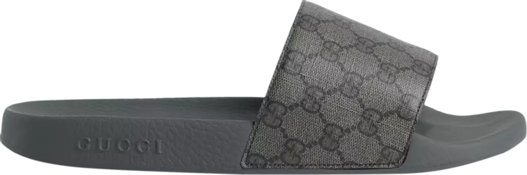 Сандалии Gucci Slide Grey Monogram, серый