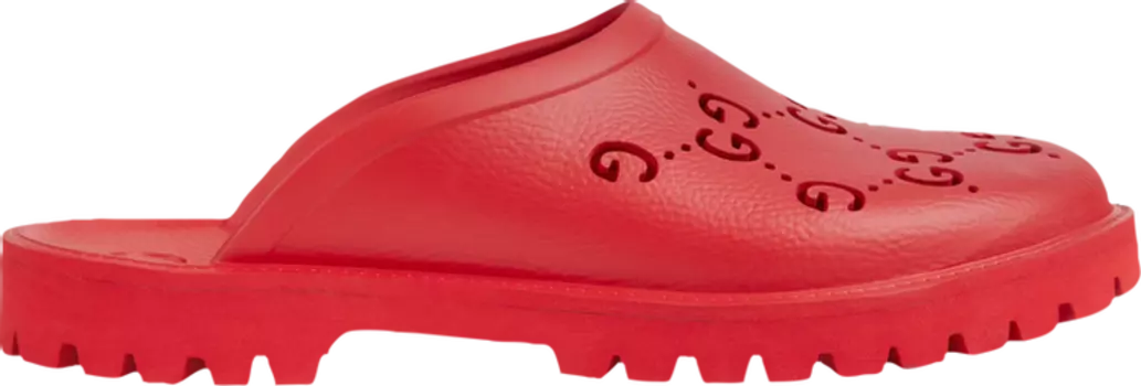 Кроссовки Gucci Slip-On Sandal Deep Coral, красный