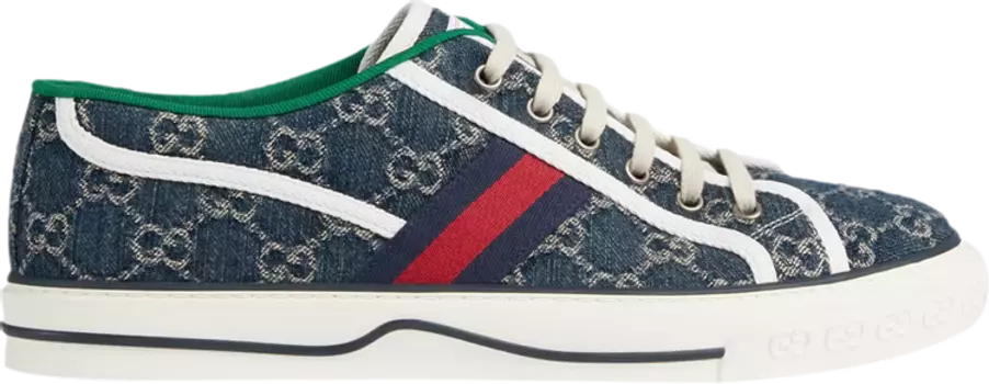 Кроссовки Gucci Tennis 1977 Blue Ivory, синий