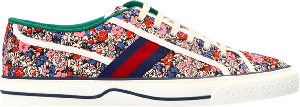 Кроссовки Gucci Tennis 1977 Floral, разноцветный