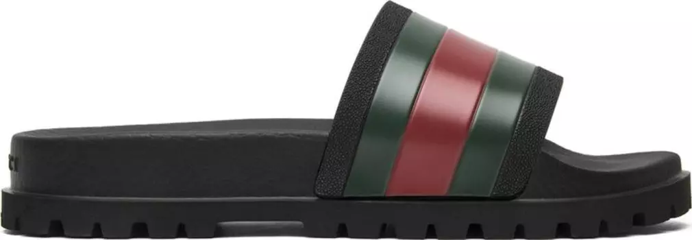 Сандалии Gucci Web Slide Black, черный