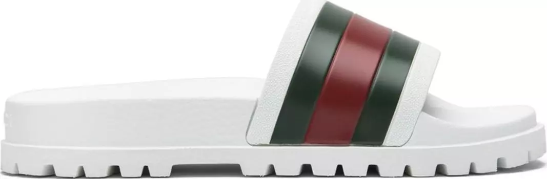 Сандалии Gucci Web Slide White, белый