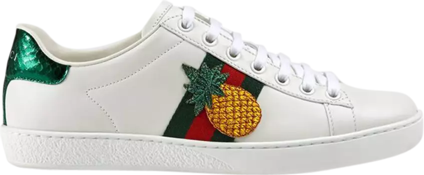 Кроссовки Gucci Wmns Ace Pineapple, белый