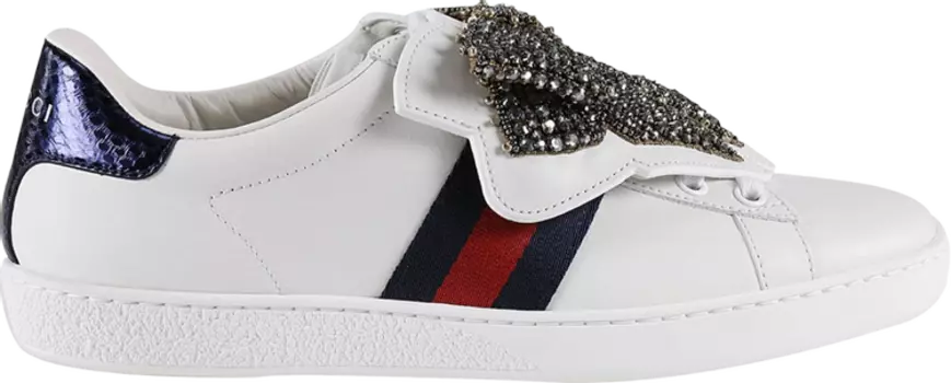 Кроссовки Gucci Wmns Ace Rhinestones, белый