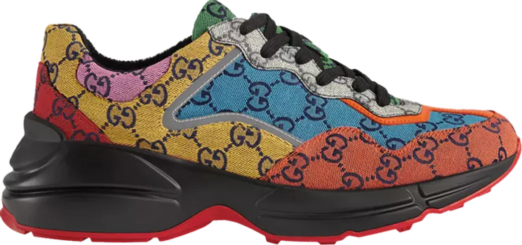 Кроссовки Gucci Wmns Rhyton GG Multi-Color, разноцветный