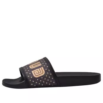 Кроссовки guccy slide 'black gold' Gucci, черный