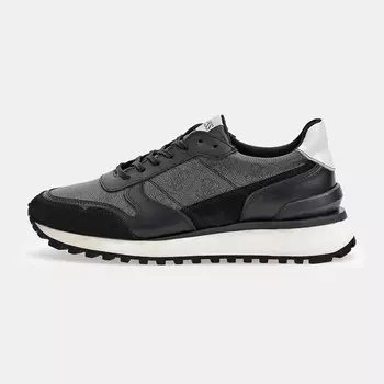 Кроссовки Guess Runner Varese Logo, schwarz
