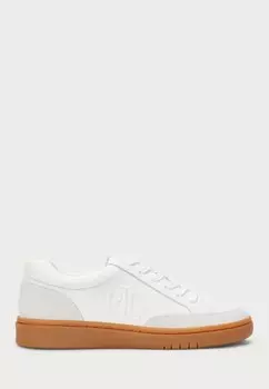 Кроссовки HAILEY VI LEATHER & SUEDE SNEAKER Lauren Ralph Lauren, белый