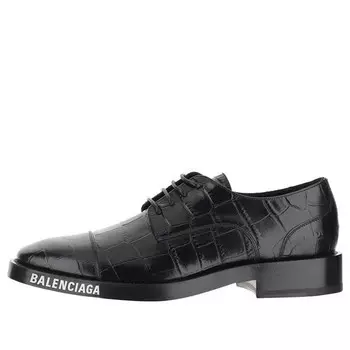 Кроссовки herre derby flat shoes 'black' Balenciaga, черный