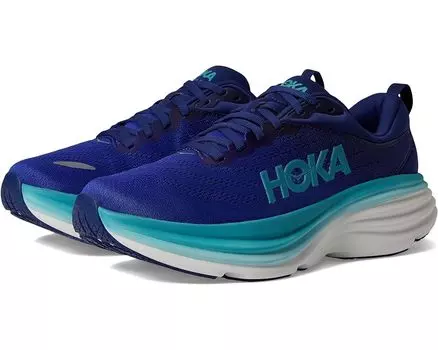Кроссовки Hoka Bondi 8, цвет Bellwether Blue/Evening Sky