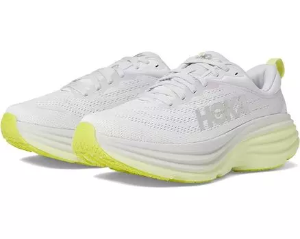 Кроссовки Hoka Bondi 8, цвет Nimbus Cloud/Luminary Green