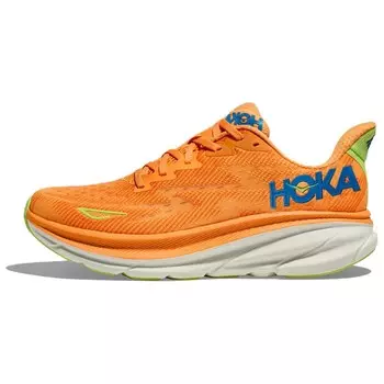 Кроссовки HOKA ONE ONE Clifton 9 Solar Flare Lettuce, цвет Orange