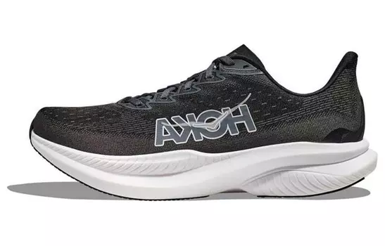 Кроссовки HOKA ONE ONE Mach 6 Black White, черный