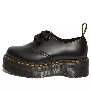 Кроссовки holly leather platform shoes 'black buttero' Dr. Martens, черный