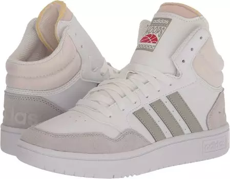 Кроссовки Hoops 3.0 Mid adidas, цвет White/Metal Grey/Grey One
