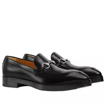 Кроссовки horsebit loafers Gucci, черный