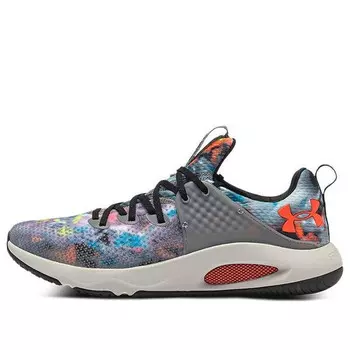 Кроссовки hovr rise 3 printed 'concrete halo grey' Under Armour, серый