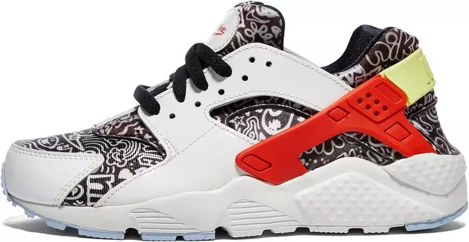 Кроссовки Huarache Run Se Nike, цвет Summit White/Light Lemon Twist/Picante Red