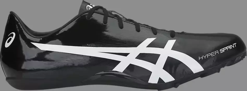Кроссовки hyper sprint 7 'black white' Asics, черный