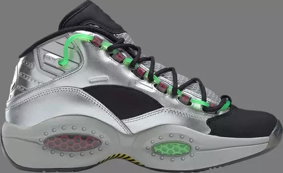 Кроссовки illumination's minions x question mid 'gru's lab' Reebok, серебряный