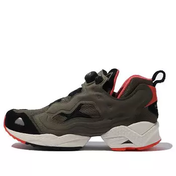 Кроссовки instapump fury 95 'arny green orange flare' Reebok, зеленый