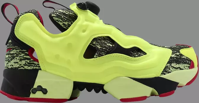 Кроссовки instapump fury og 'glitch' Reebok, желтый