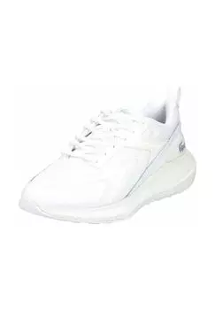 Кроссовки из кожи/текстиля LACOSTE, белый