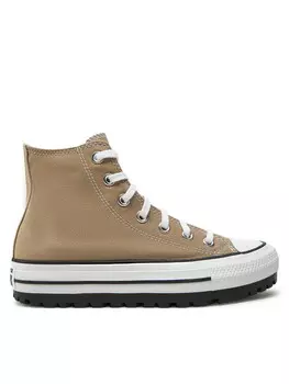 Кроссовки из ткани Converse, бежевый