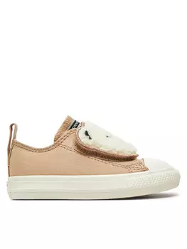 Кроссовки из ткани Converse, бежевый