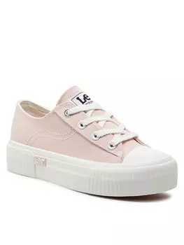 Кроссовки из ткани Lee, розовый