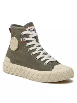 Кроссовки из ткани Palladium, хаки