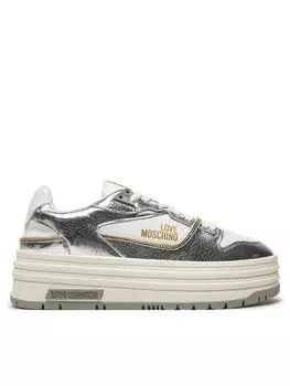 Кроссовки JA21017G18IB0000 Love Moschino, серебряный