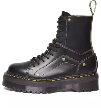 Кроссовки jadon decon smooth platform leather boot 'black' Dr. Martens, черный