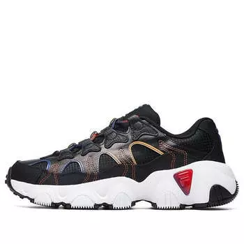 Кроссовки jagger retro running shoes black/orange Fila, черный