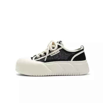 Кроссовки JEEP SPIRIT Skateboarding Shoes Women's Low-top, черный