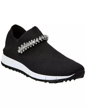 Кроссовки Jimmy Choo Verona Knit, цвет black/crystal