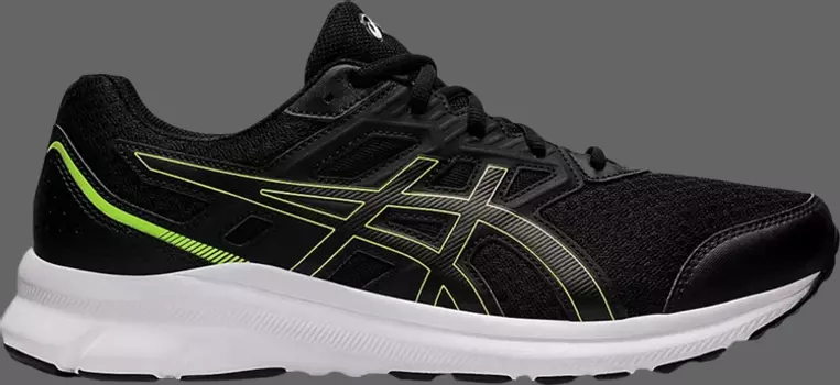 Кроссовки jolt 3 'black hazard green' Asics, черный