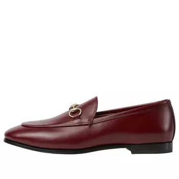Кроссовки jordaan loafers Gucci, бургундия